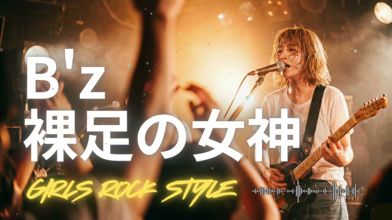 🎸裸足の女神  B'z｜ガールズロックバンドが演奏してみた｜ AI cover