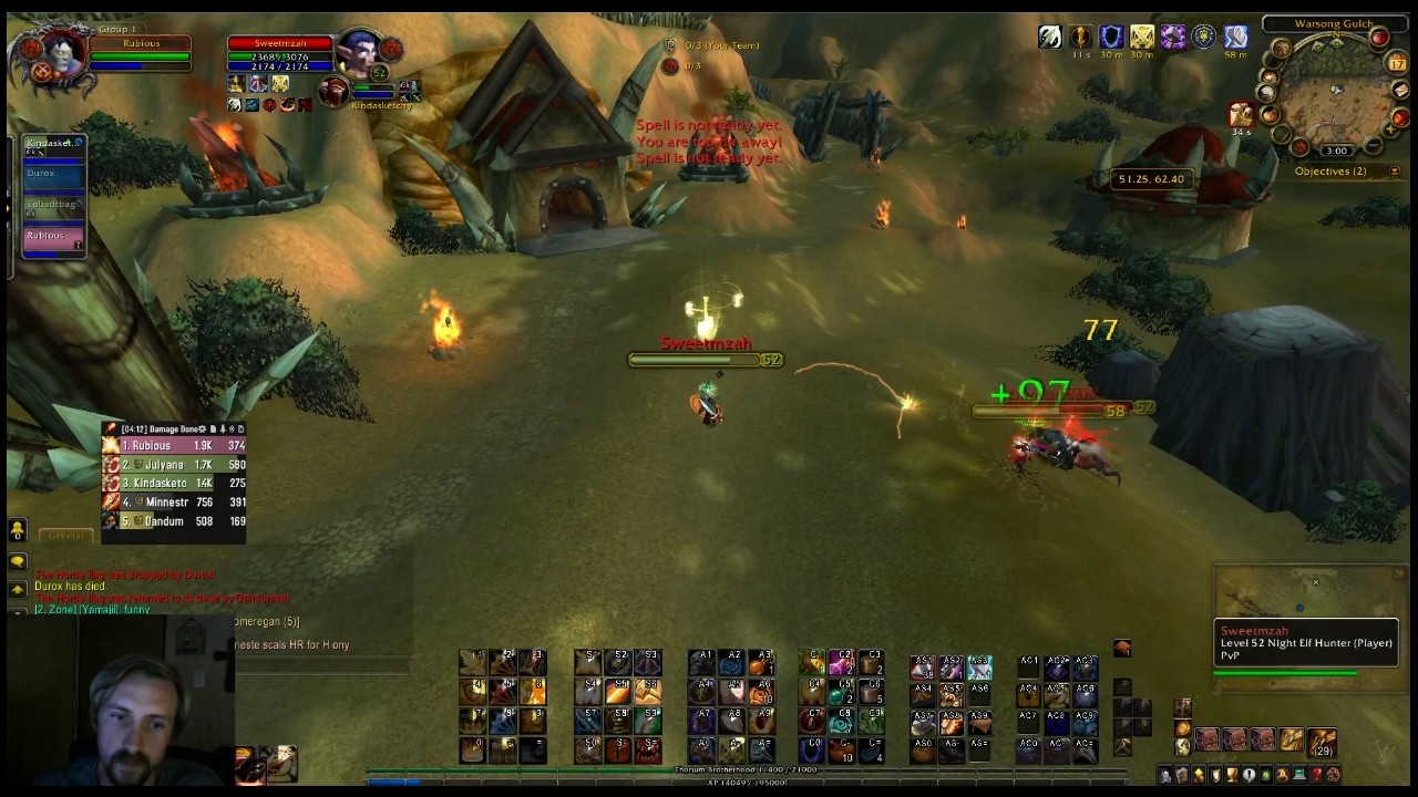 Protection Paladin pvp, Lvl 57 WSG--Rubious with more mana---Ascension Bronzebeard Gameplay