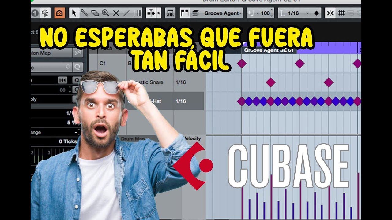 Cómo crear pistas de batería PRO en Cubase (Groove Agent)