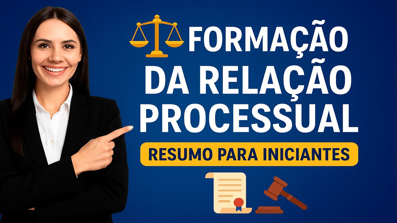 🎯 FORMAÇÃO DA RELAÇÃO PROCESSUAL ⚖️ RESUMO PARA INICIANTES – DIREITO PROCESSUAL CIVIL