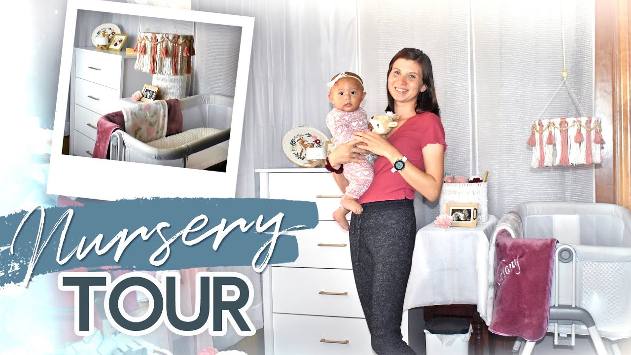 Bedside Nursery Set Up in Master Bedroom | Small Corner Nursery Tour
