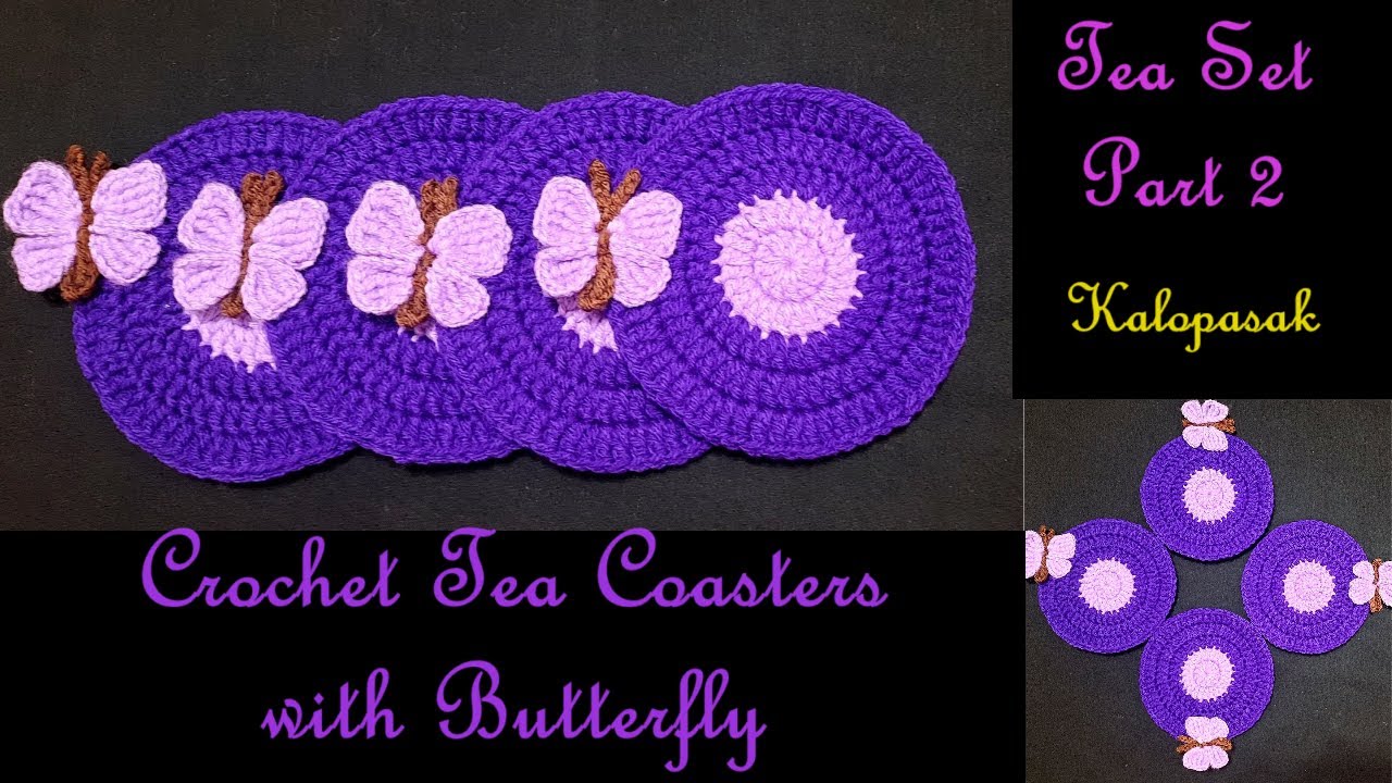Crochet Tea Set Part 2, Tea Coaster (Eng sub), Gift Item, Rukhawat Item, गृह सजावट
