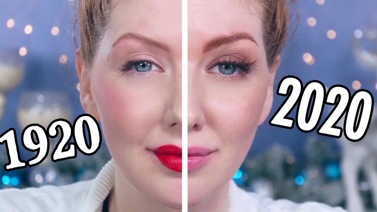 1920 vs 2020 Makeup Tutorial Comparison | EVERYDAY MAKEUP LOOK