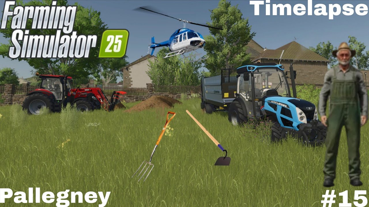 💩 TRAVAILLER DANS LES VIGNES 🍇 & DANS LES CHAMPS | Farming Simulator 25 | Pallegney Ép15