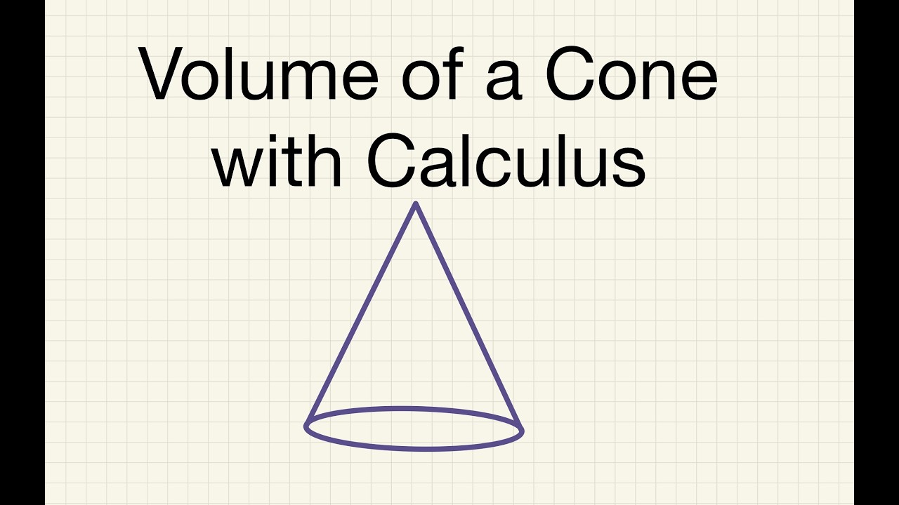 The Secret Behind the Cone Volume Formula