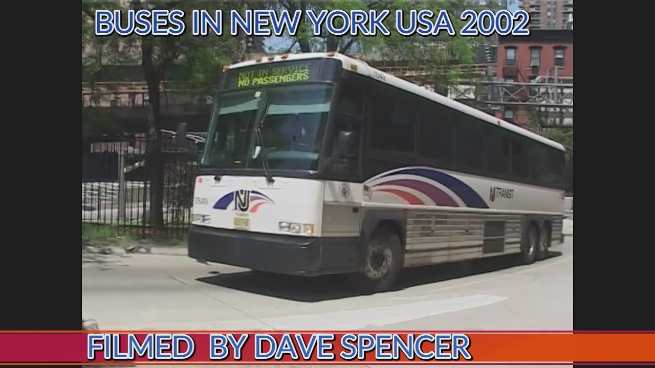 Film 0986 Buses in New York, USA Filmed 2002 by Dave Spencer