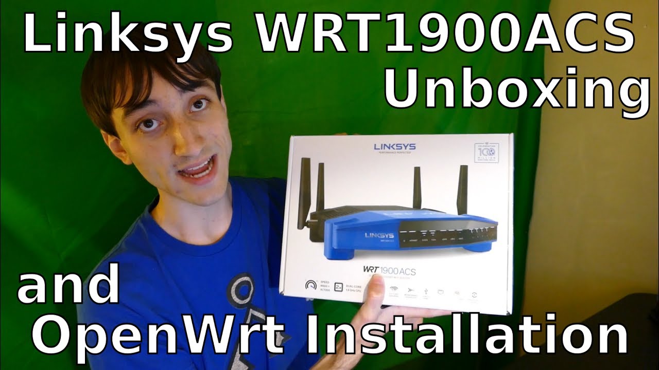 Распаковка Linksys WRT1900ACS и установка OpenWRT