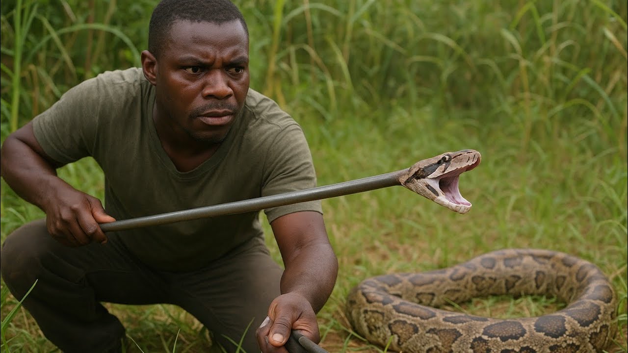 🇲🇿 Homem alimenta sua família com cobras 😱🐍 👇🔥