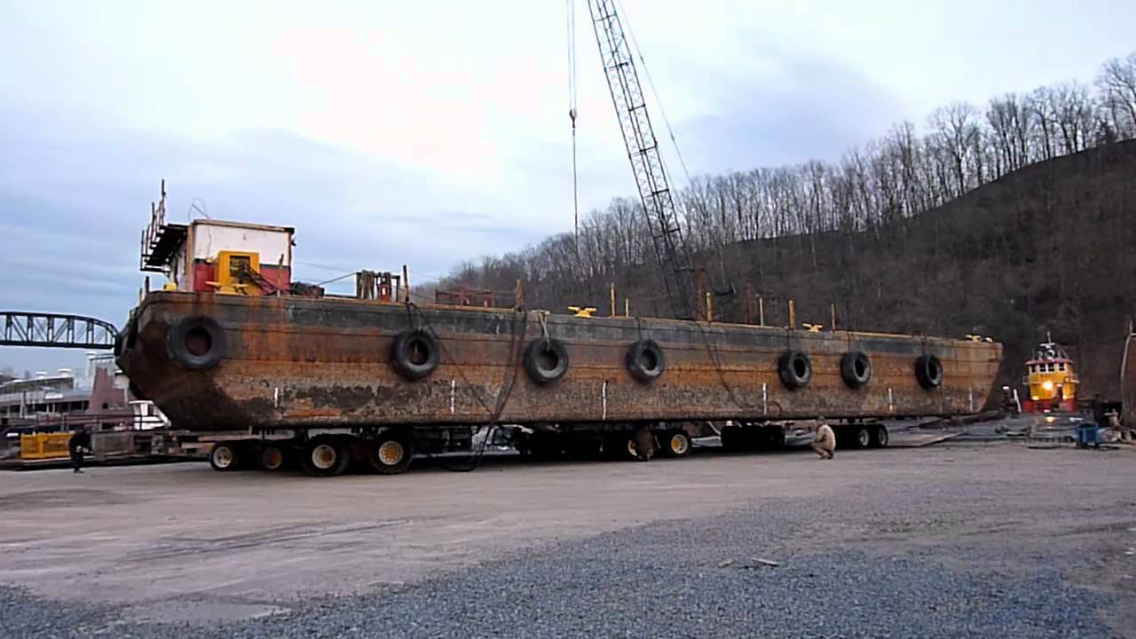 Barge Move in Kingston NY