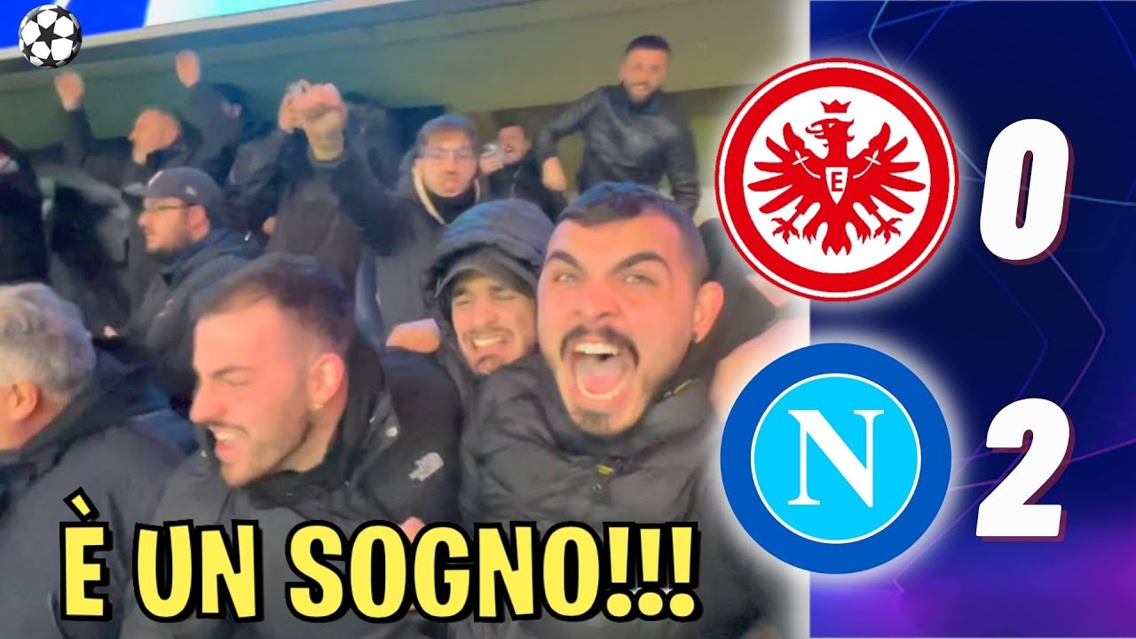 ⭐️💙 È UN SOGNO!!! FRANCOFORTE-NAPOLI 0-2 | LIVE REACTION NAPOLETANI AL DEUTSCHE BANK PARK (ospiti)