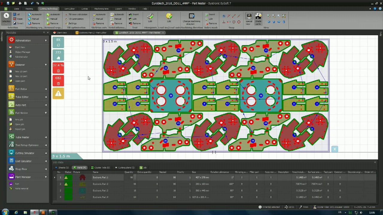 Bystronic BySoft7 Software - From File to Part