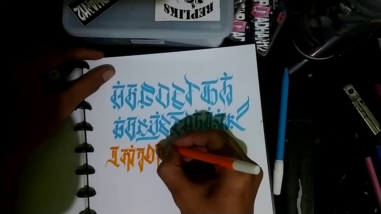 CALLIGRAFFITI ALPHABET L-Z