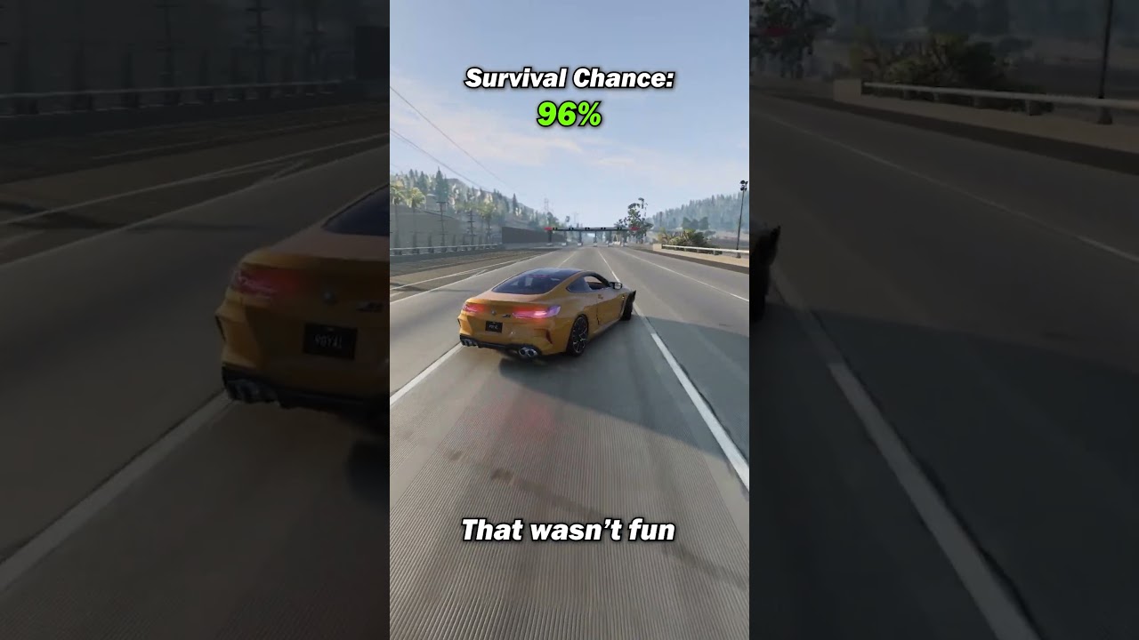 Cars vs Speed Bump at Top Speed