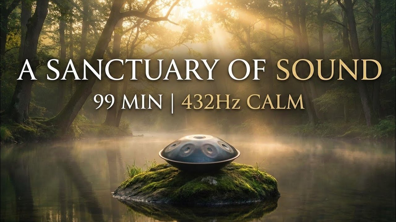 A Sanctuary of Sound – 99 Min Pure Handpan for Solitude and Heartfelt Calm