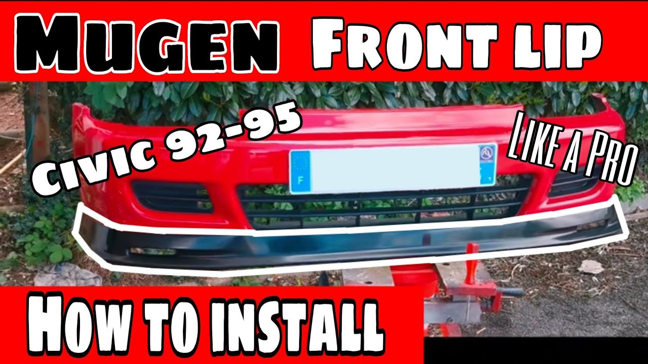 How to install front lip CIVIC