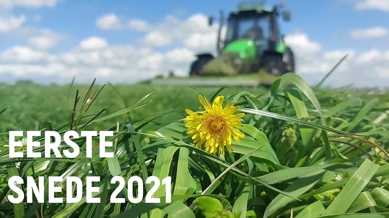 Vlog #4 GRAS inkuilen EERSTE snede 2021 met Deutz Fahr trekkers ll Boerin Geer
