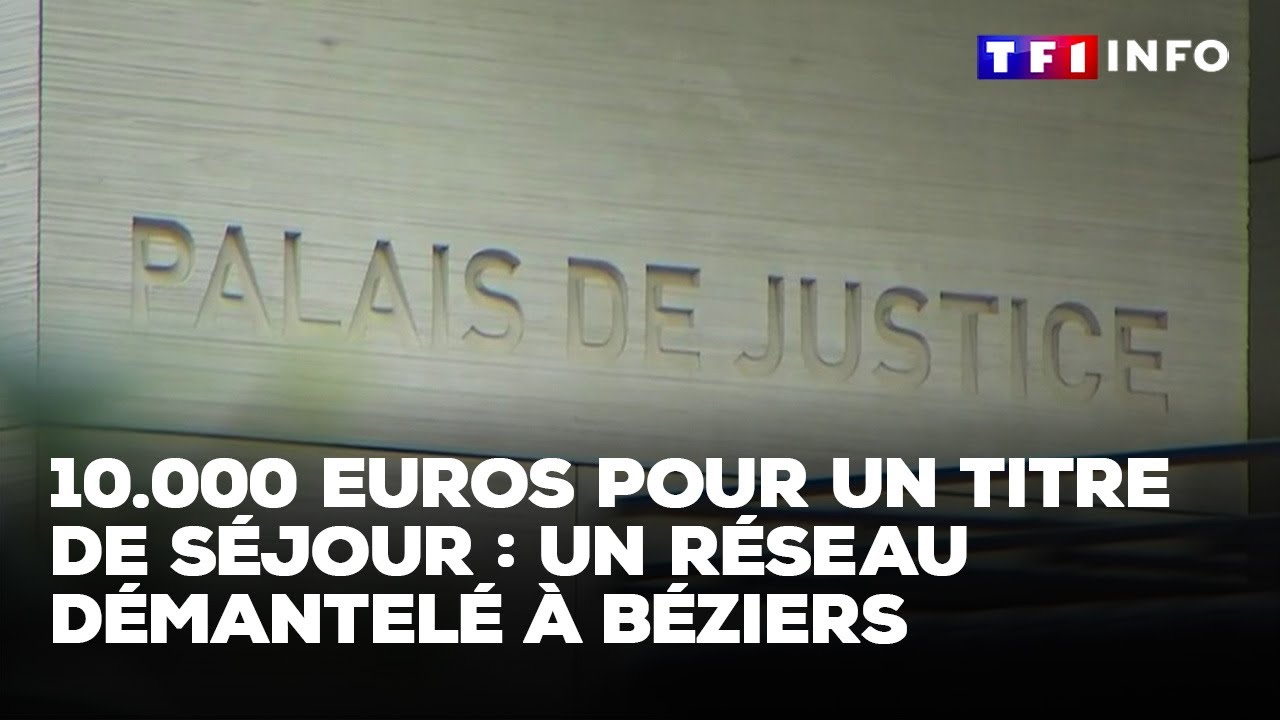 10.000 pour un titre de séjour : un réseau démantelé à Béziers｜TF1 INFO
