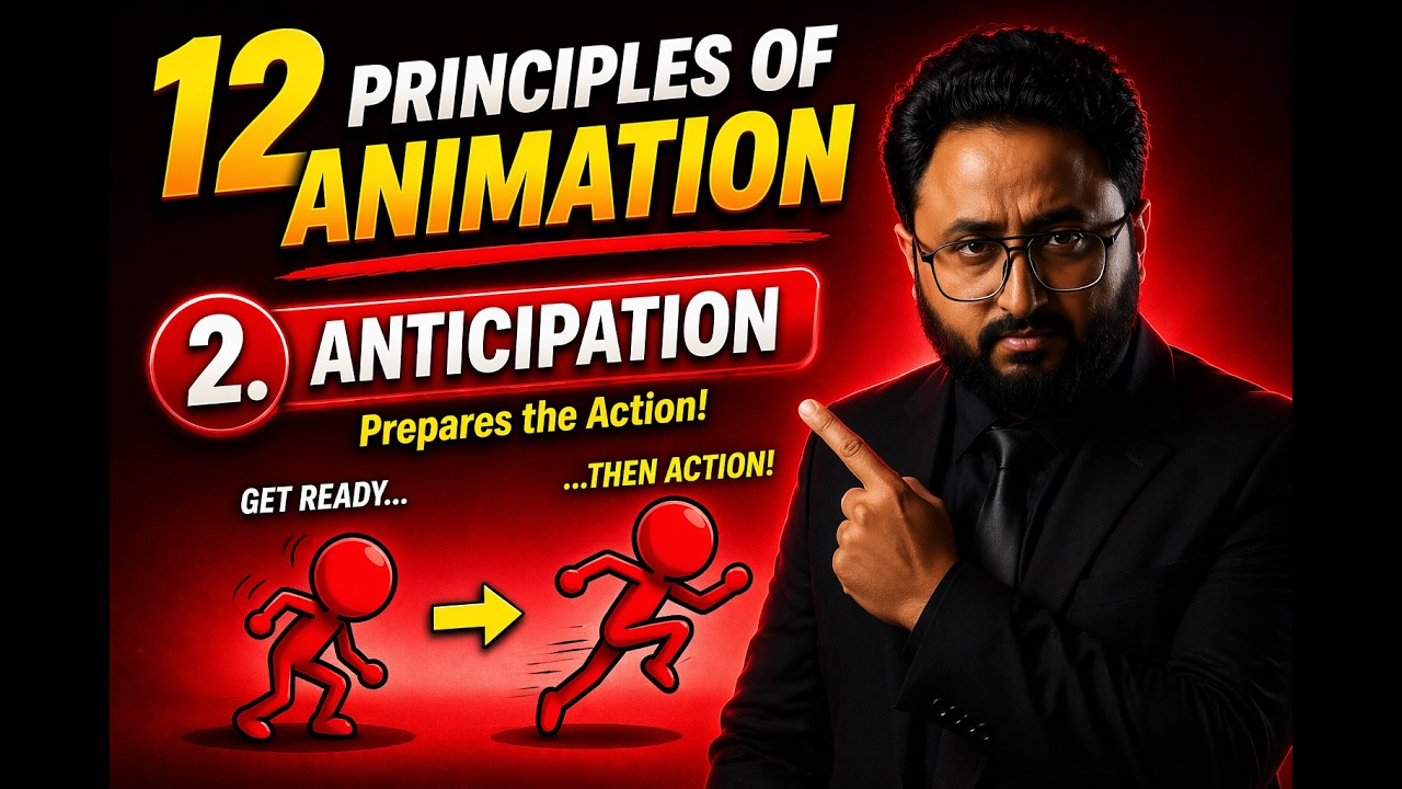 Anticipation Principle of Animation | Easy Urdu / Hindi Explanation with Examples
