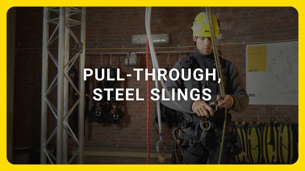 Pull through, steel slings - Rope Access [Instructievideo]