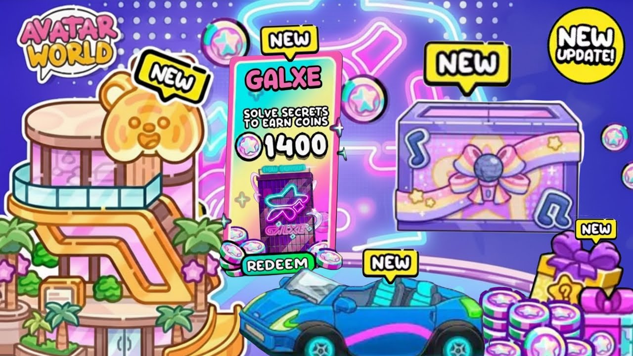 NEW UPDATE !!  NEW SECRETS AND HACKS IN GALXE MAP AVATAR WORLD 