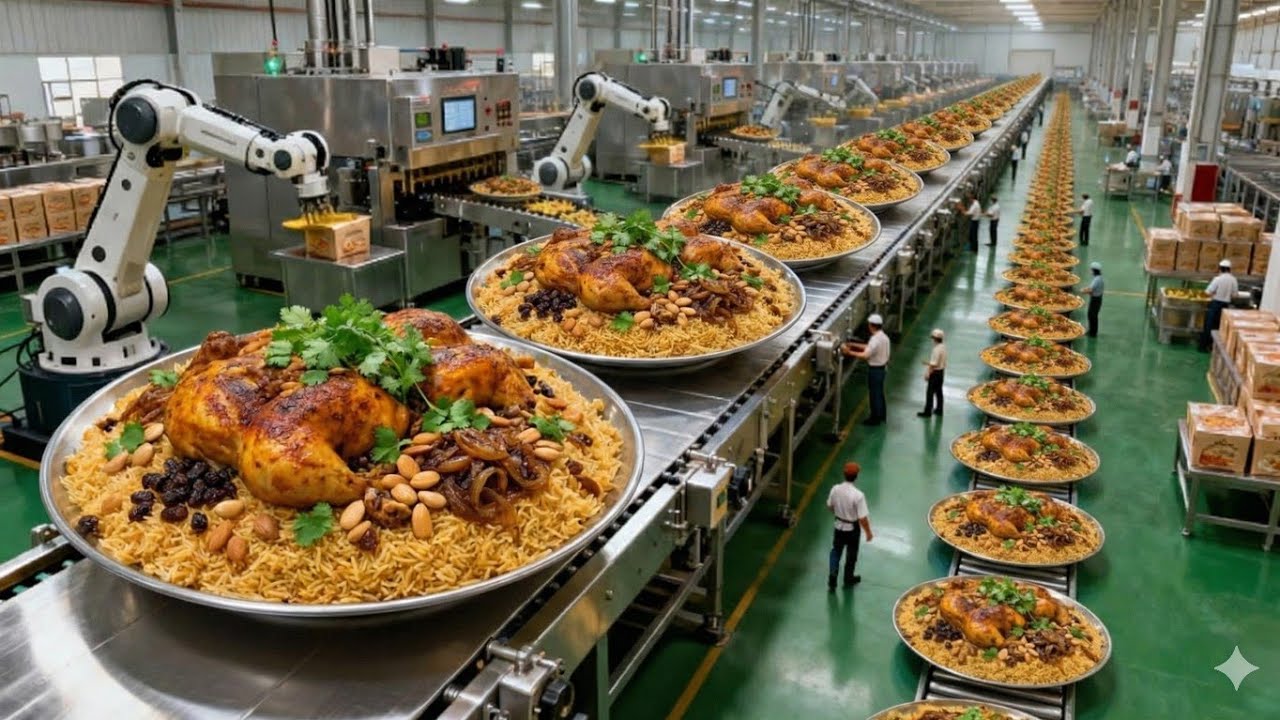 Making 50,000 Kabsa Meals a Day: Inside a Mega Factory