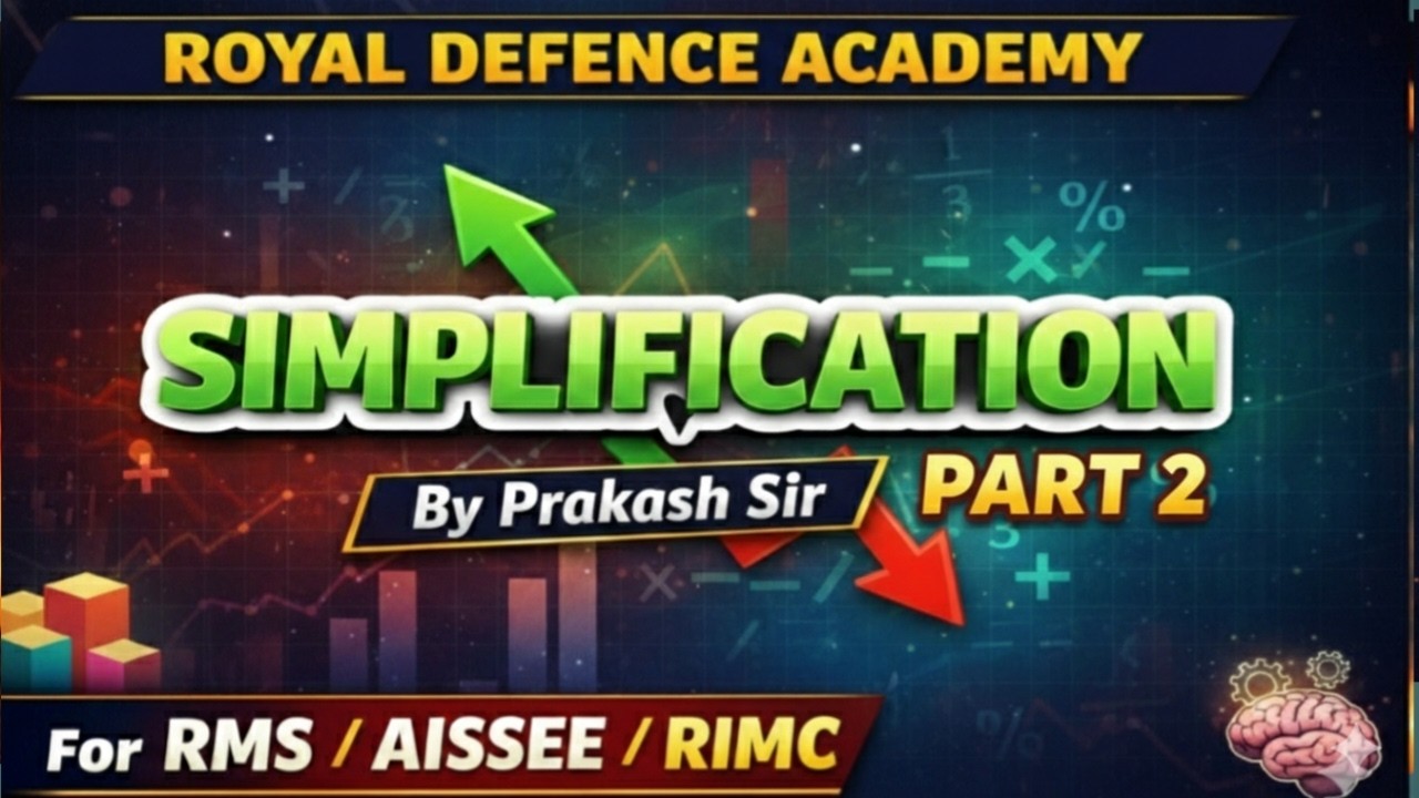 SIMPLICATION CLASS 6 AISSEE RMS RIMC | Sainik School Entrance Exam| part 2