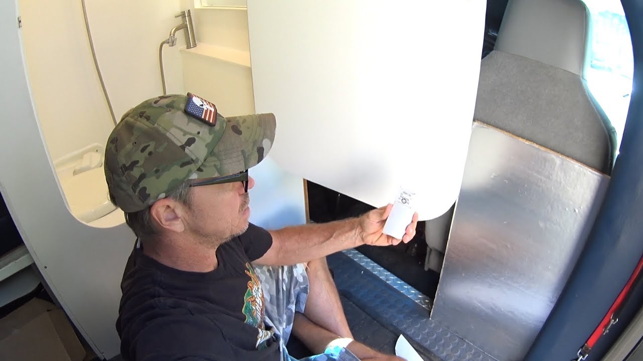 DIY Off Grid RV Shower - Solving Problems - Box Truck Camper