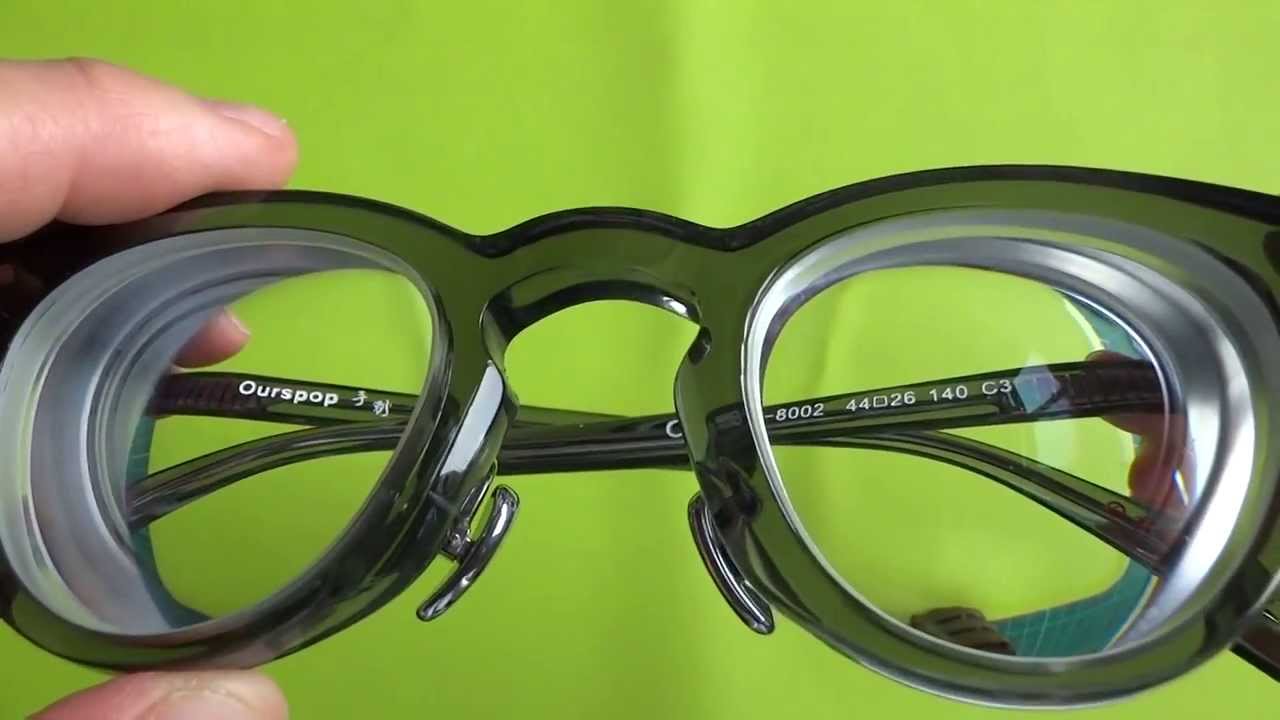 old style eyeglasses with 1.67 lenses