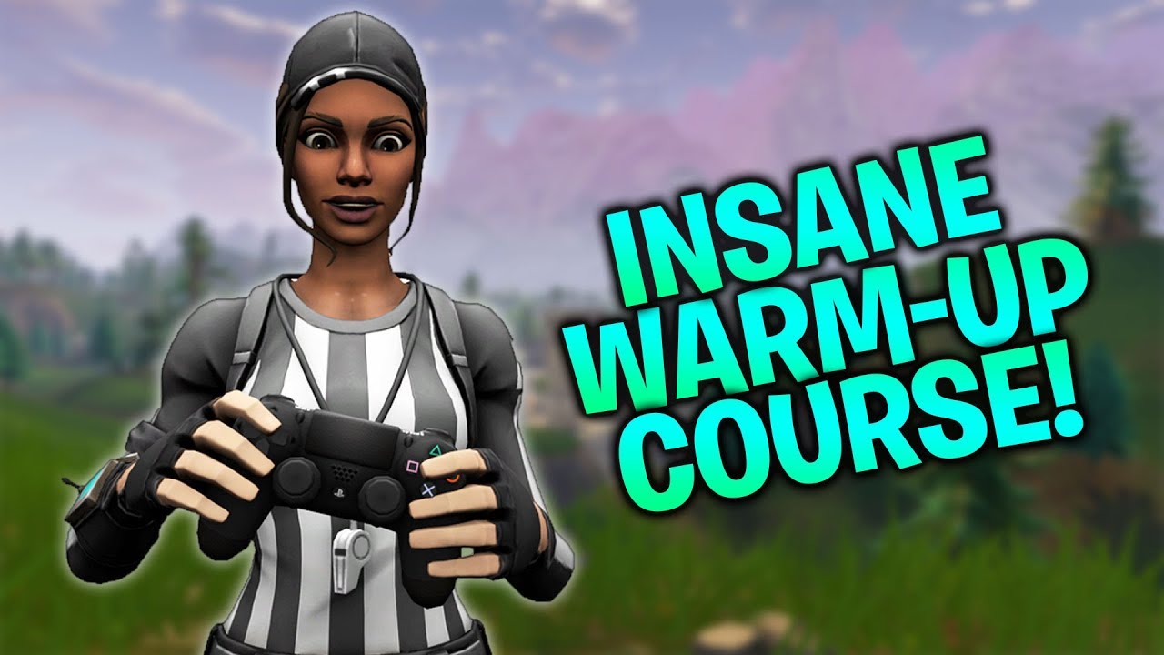 Insane Warm-Up Course for Controller Players! Aim, Edits, Builds! (Fortnite Creative)