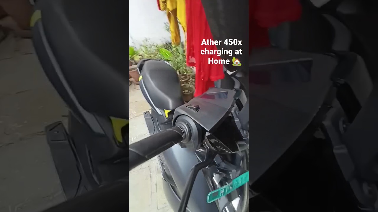Dream scooter❤️🧿 Ather 450x charging at 🏡 #ather450xgen3 #athercharging #ather450x #atherdream