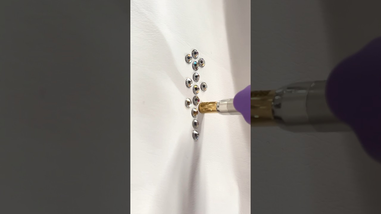 T&eacute;cnica HOTFIX para fijar cristales joya a cualquier tejido . #coser #costura #sewing #diy #tutorial