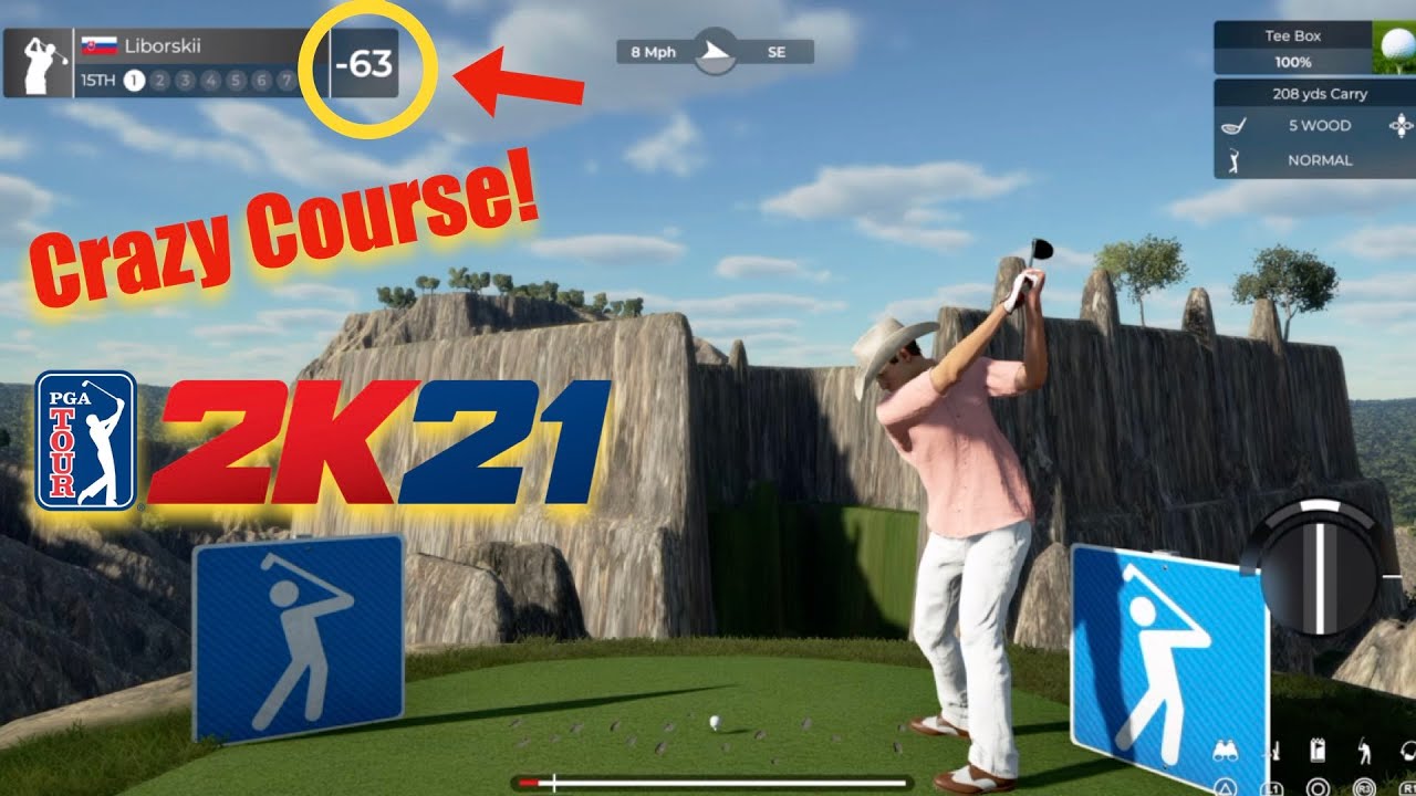 PGA Tour 2K21 - CRAZY FANTASY COURSE!
