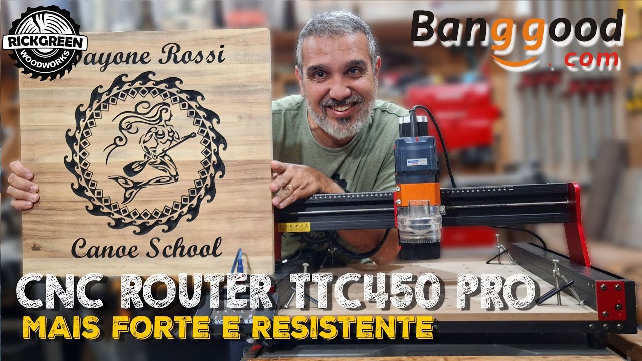 CNC Router Two Trees TTC 450 Pro - A mais barata do Brasil, agora mais forte e mais resistente.