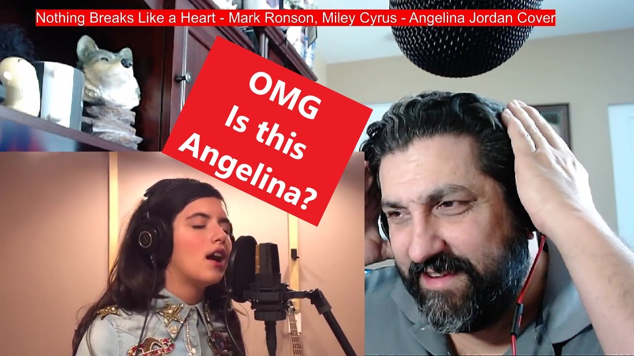 Nothing Breaks Like a Heart - Mark Ronson, Miley Cyrus - Angelina Jordan Cover Reaction