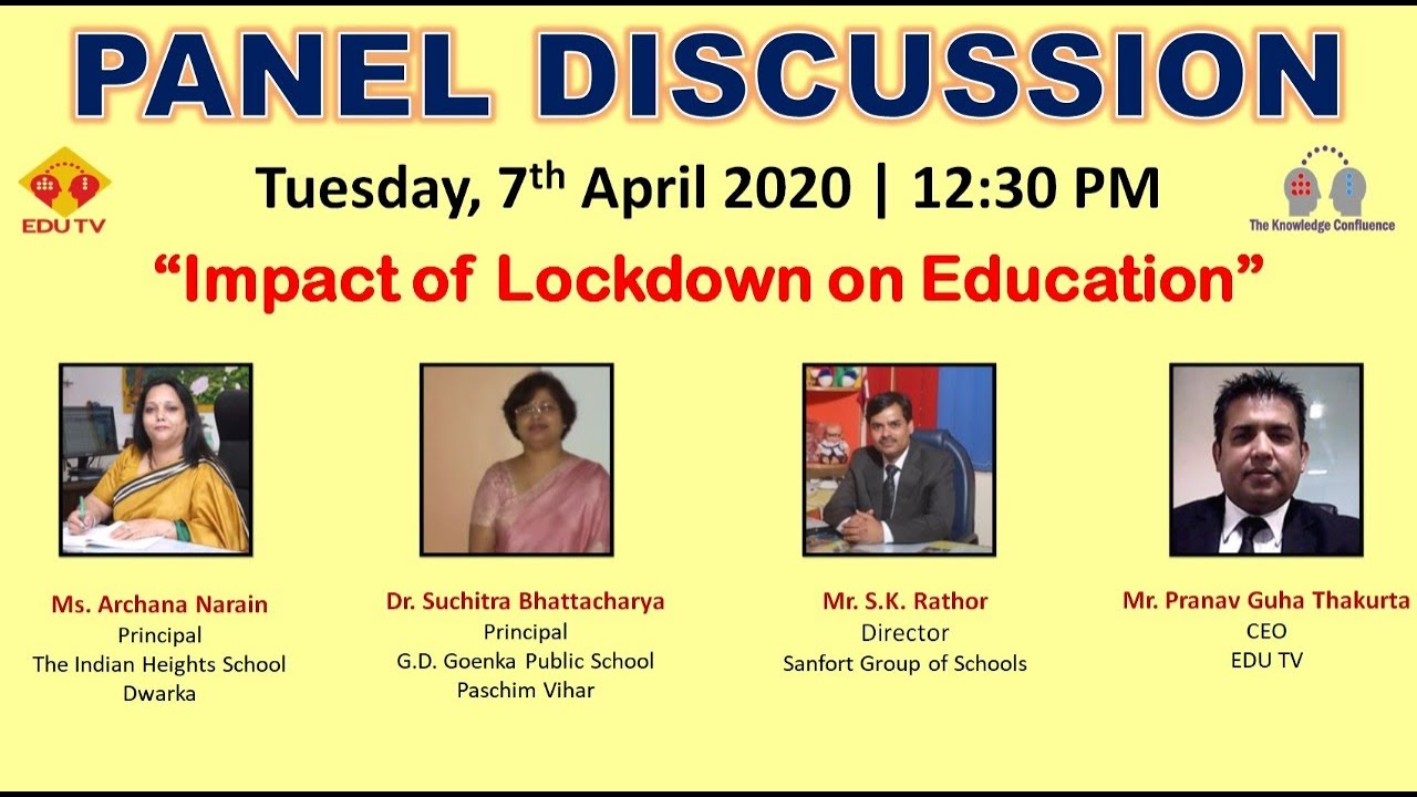 Panel Discussion on Impact of Lockdown on Education