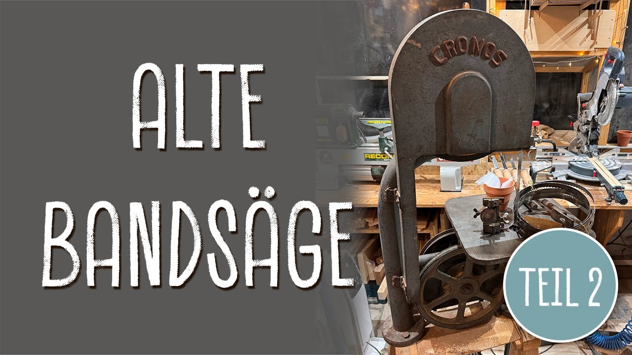 Die neue (alte) Bandsäge läuft ‼️ | Die Holzstube