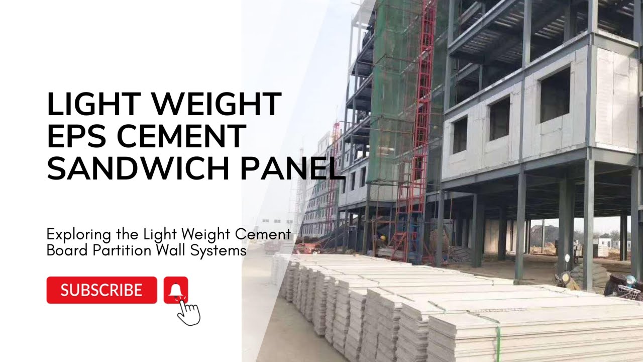 Light Weight EPS Cement Sandwich Panel |  Light Partition Wall Fiber Cement Board