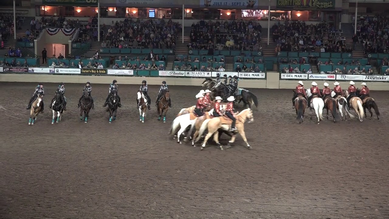 The California Cowgirls & Blue Shadow Drill Teams - Night of the Horse 2019 - Del Mar National Horse
