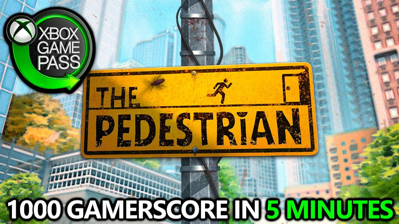 The Pedestrian - 1000 Gamerscore in 5 Minutes - Achievement Walkthrough on Xbox Game Pass w/ Debug