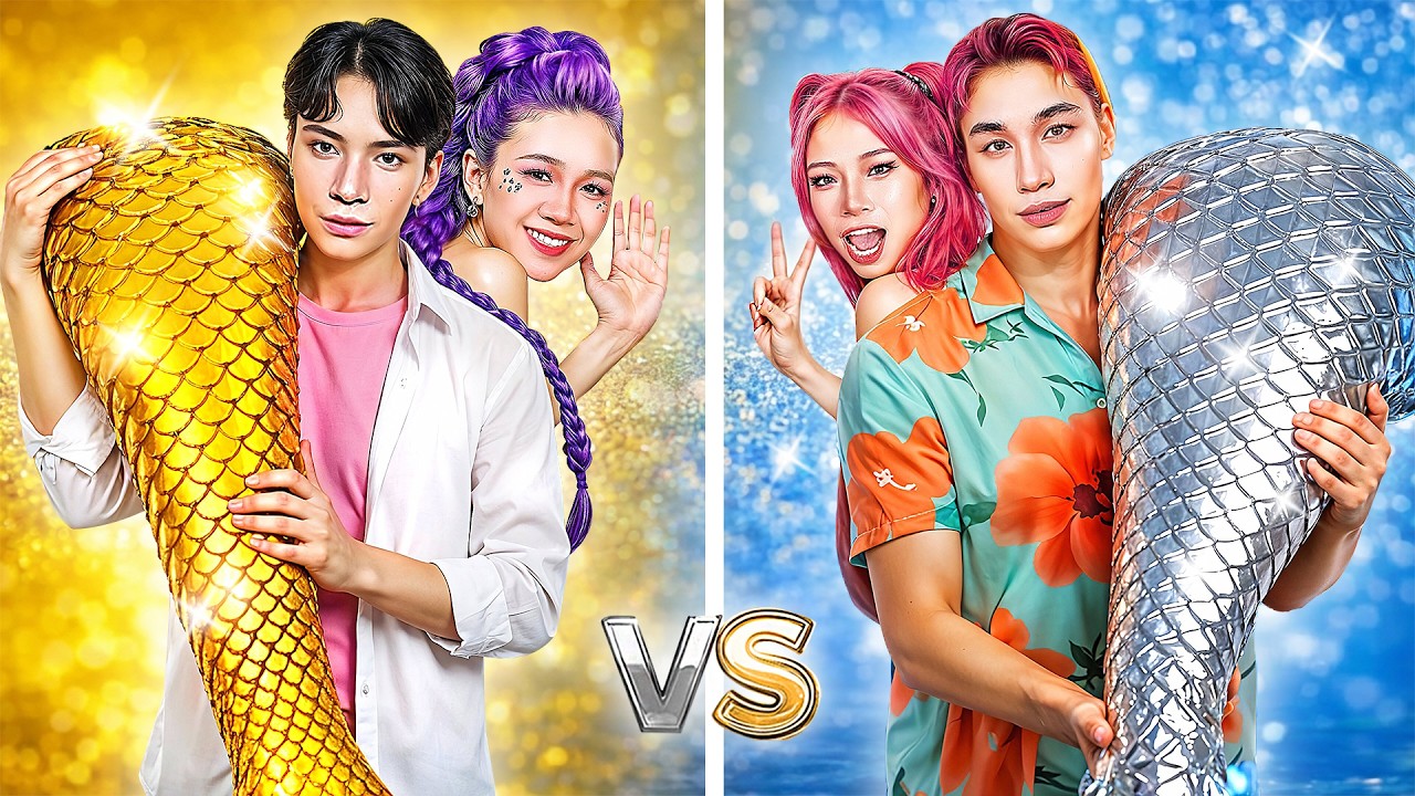 Kpop Demon Hunters: Gold vs Silver Mermaid Couples From Huntrix vs Saja Boys!