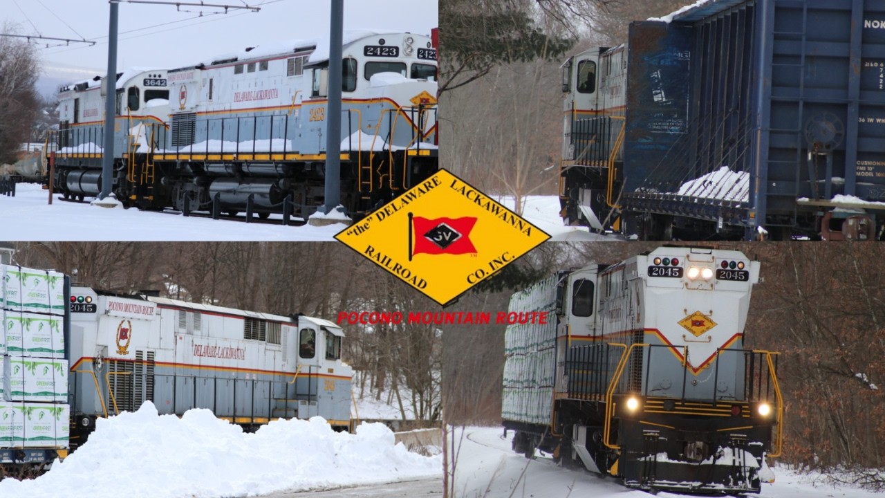 Delaware-Lackawanna Railroad Alco Action Outside of Scranton, PA! 2/1/26