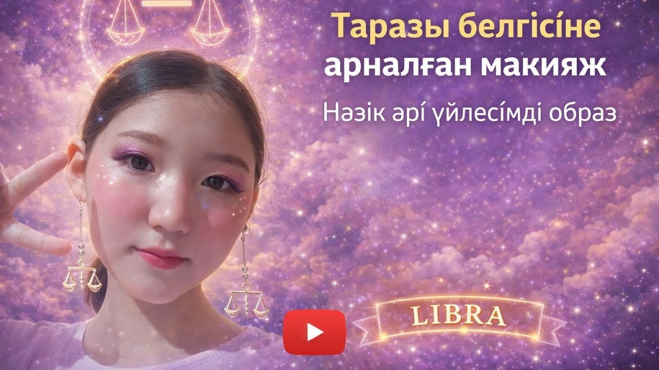 Таразы белгісіне арналған макияж | Нәзік әрі үйлесімді образ #знакзодиака #весы 