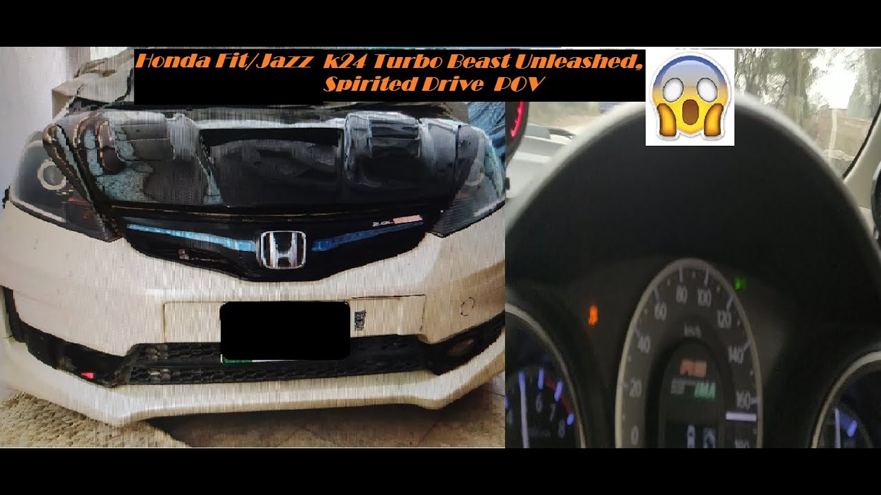 Honda Fit Sport k24a2 Turbo, Spirited Driving and Accelerations.
