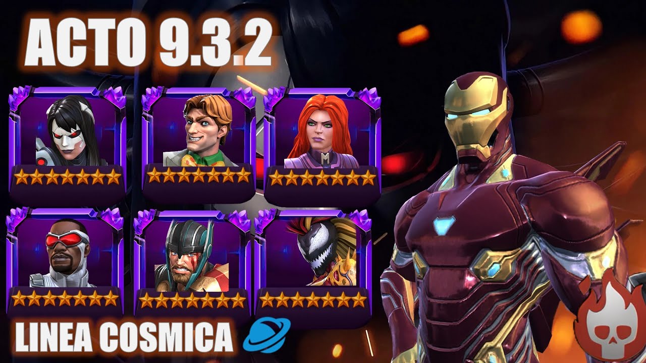 ACTO 9.3.2 EXPLORACION - LINEA COSMICA- BOSS IRON MAN INFINITY WAR - NO RECURSOS - Marvel MCOC