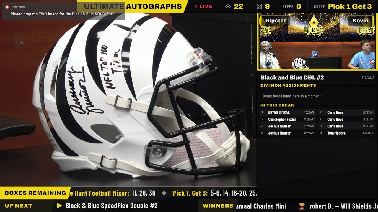 Ultimate Autographs Live Breaks!