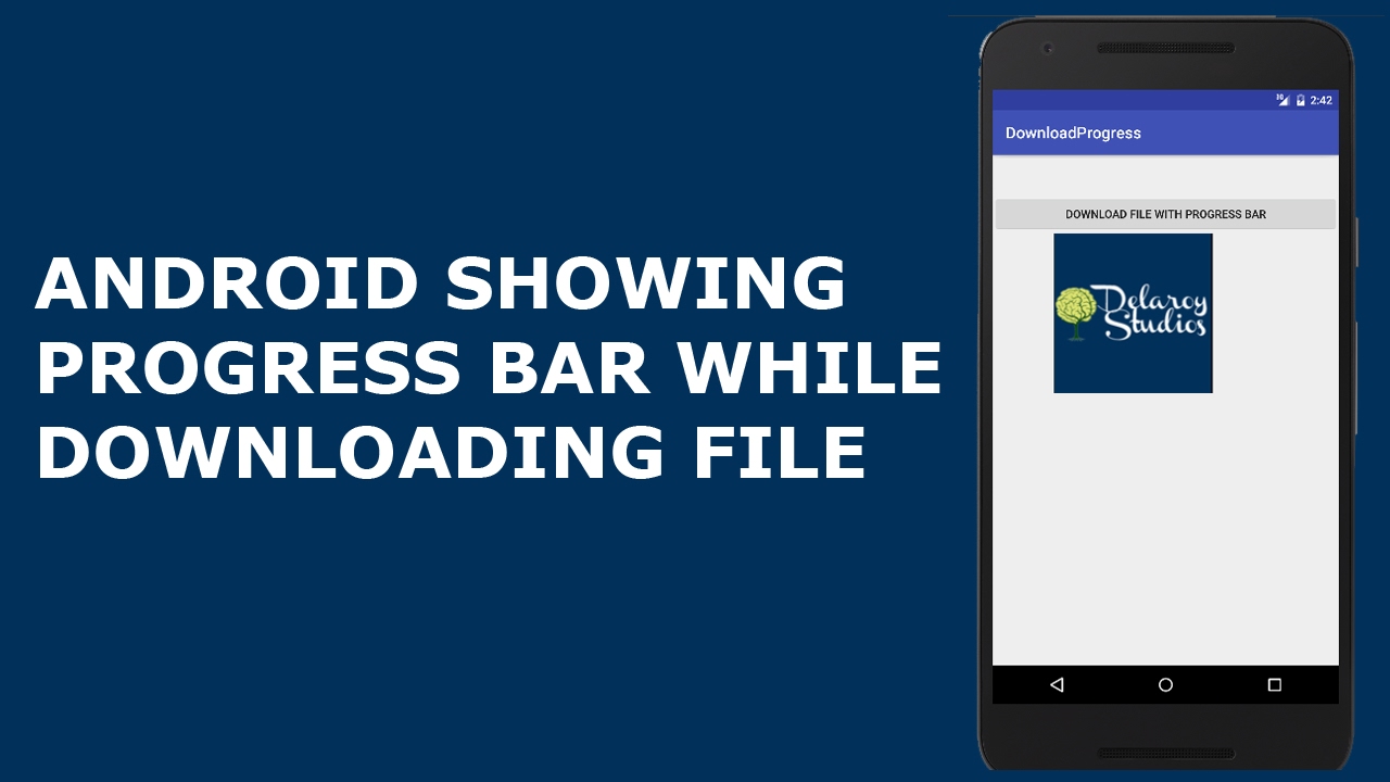 PROGRESS BAR WHILE DOWNLOADING FILE IN ANDROID