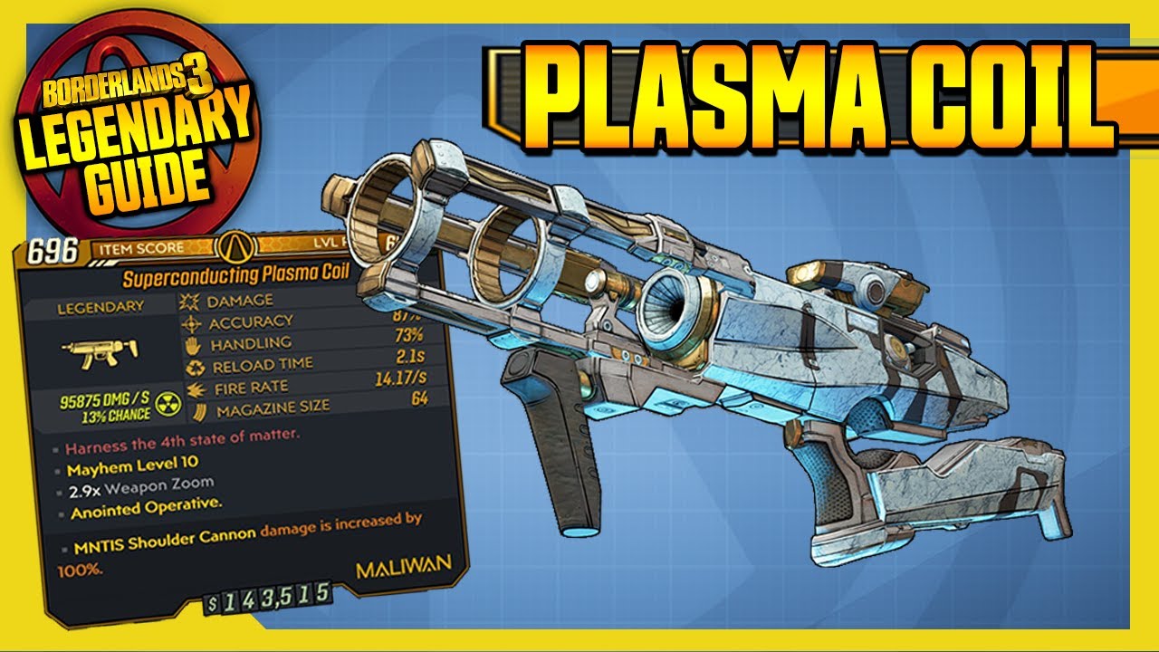 Borderlands 3 | PLASMA COIL | ARMS RACE | Legendary Item Guide