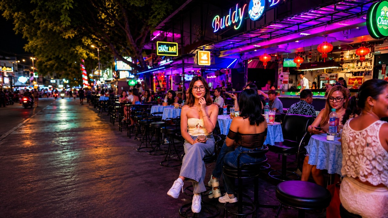 🇹🇭[4K] Is Pattaya Night Walking Tree Town Safe or Risky?