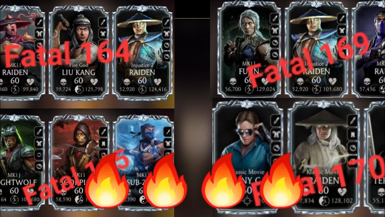Mk mobile. Fatal Shirai Ryu Tower.  Fatal battles: 164, 165, 169, 170. @MorMot67