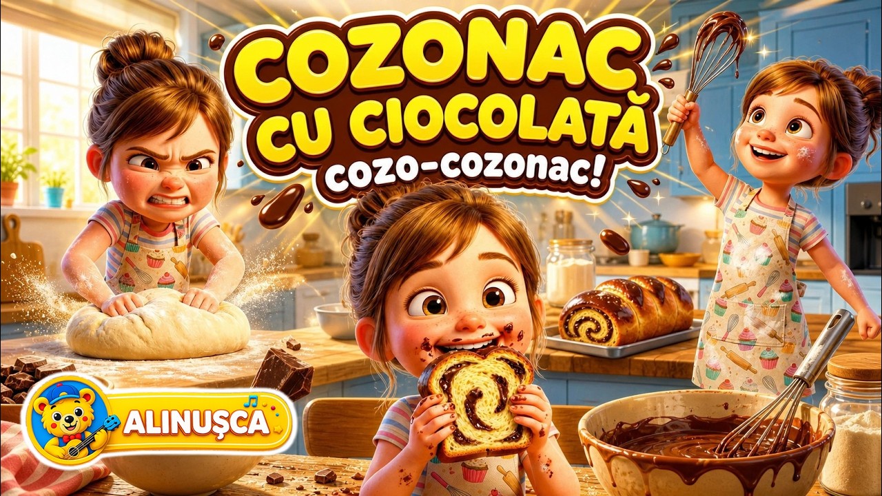Cozonac cu Ciocolată 🍫 C&acirc;ntec pentru Copii și Rețeta Distractivă a Anei